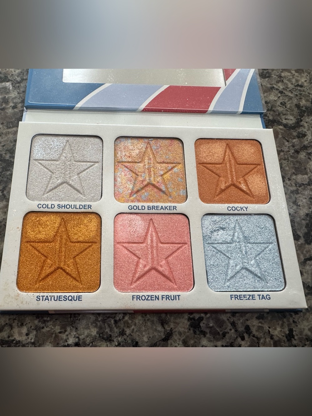 Jeffree Star brain freeze skin frost pro palette gently used:)